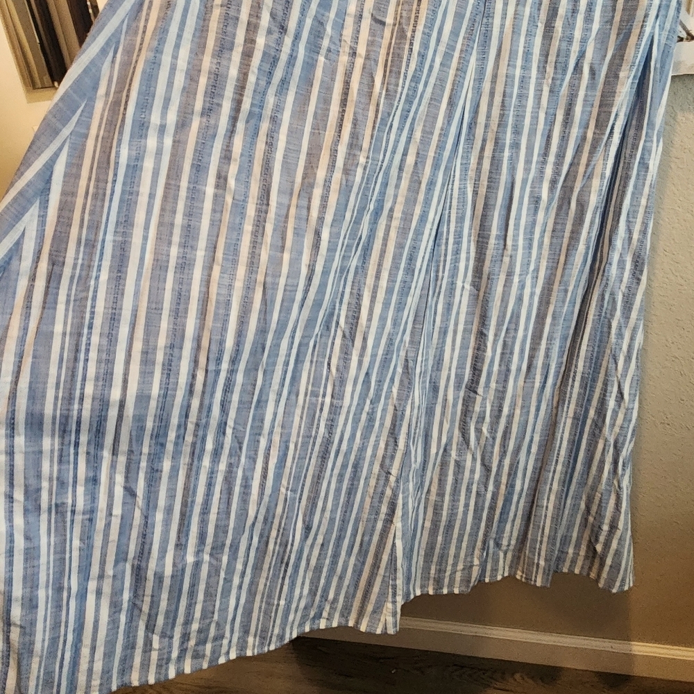 EVERYDAY RITUAL PAIGE MAXI DRESS RODANTHE STRIPE ADJUSTABLE STRAPS WOMENS LARGE - Picture 7 of 15